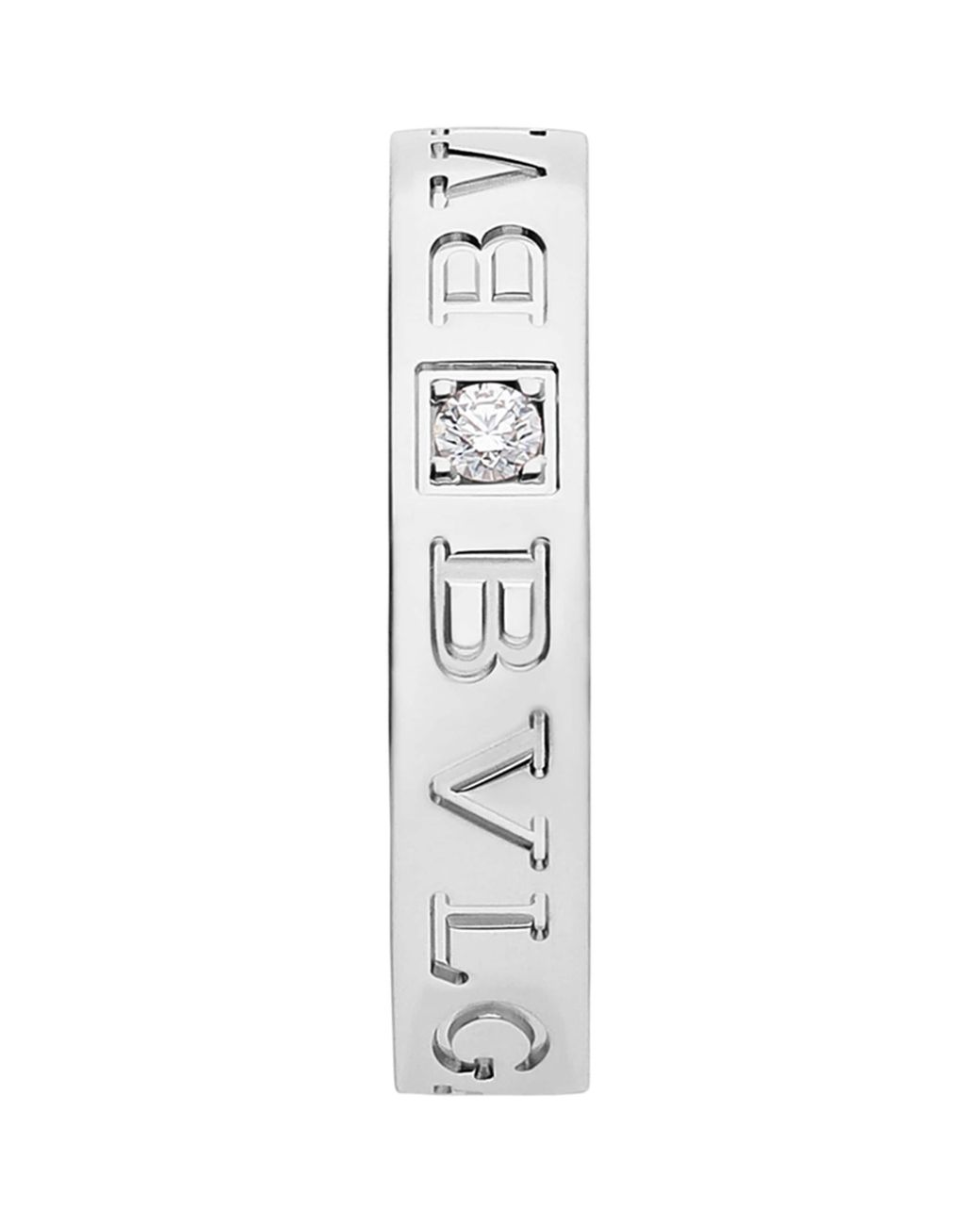 BVLGARI White And Diamond B.Zero1 Ring