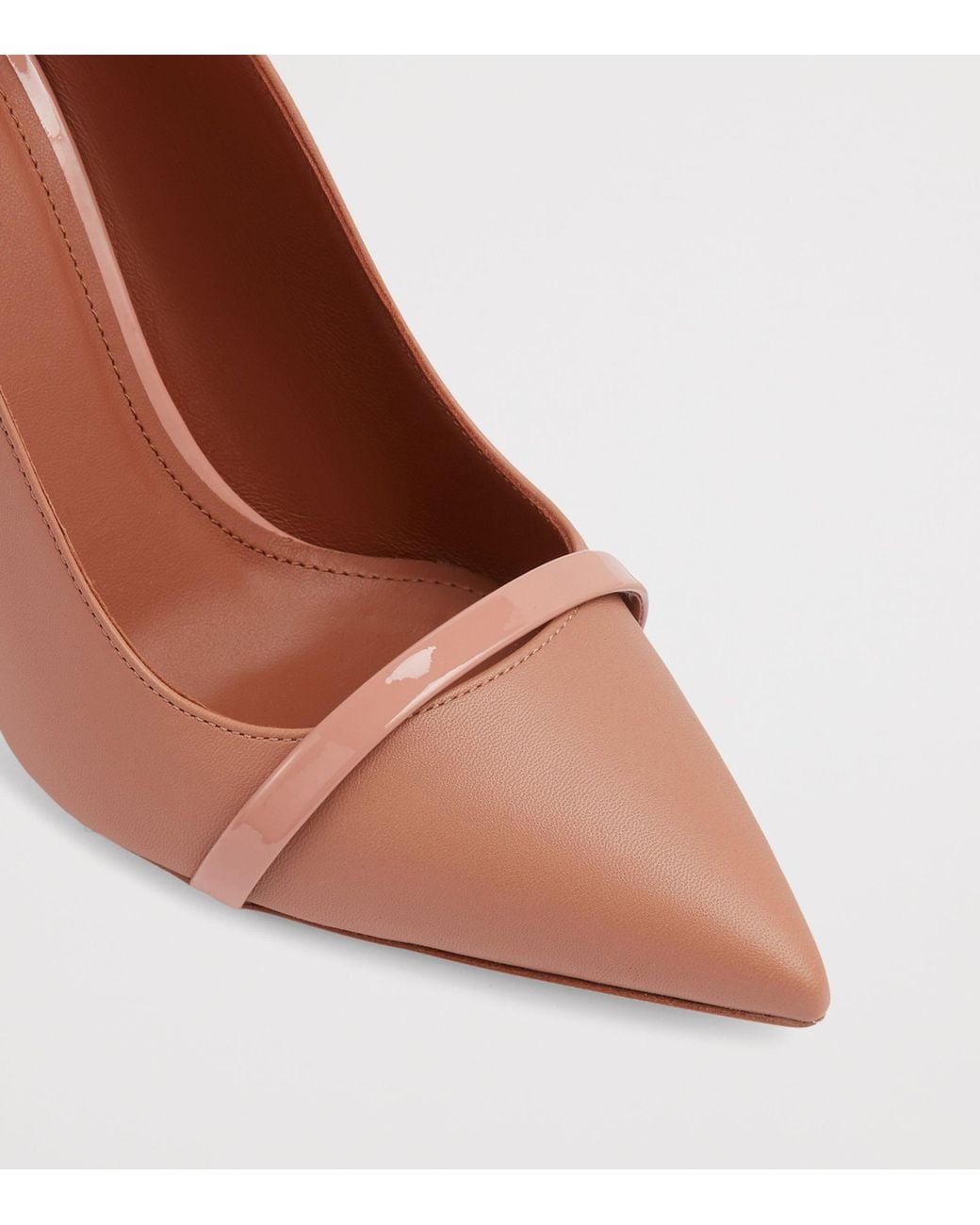 Malone Souliers Pink Leather Marion Slingback Pumps 85