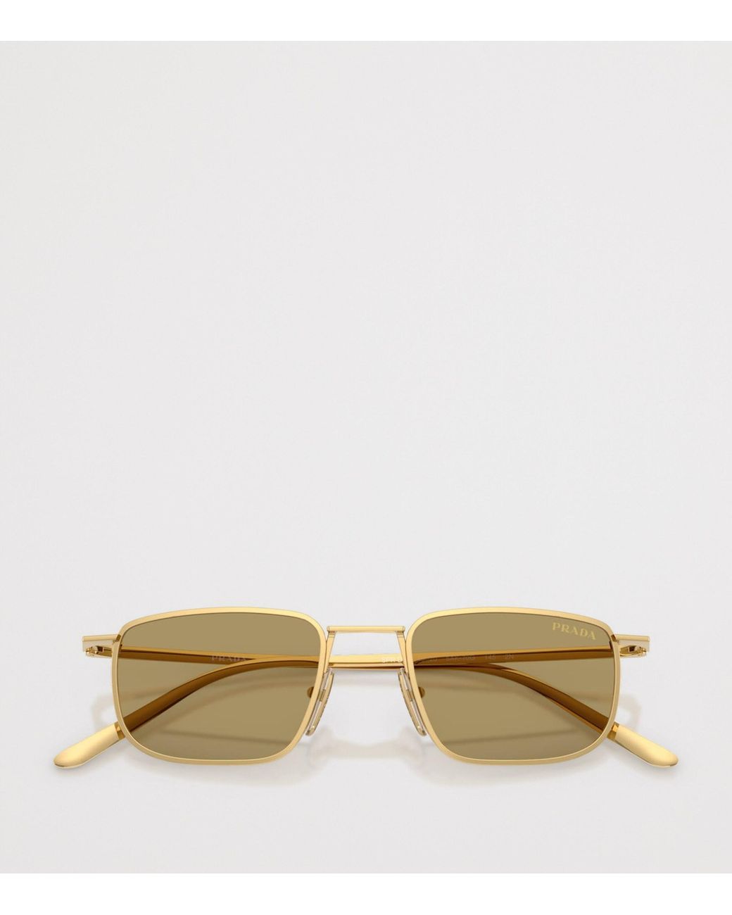 Prada Metallic Metal Pillow Sunglasses for men
