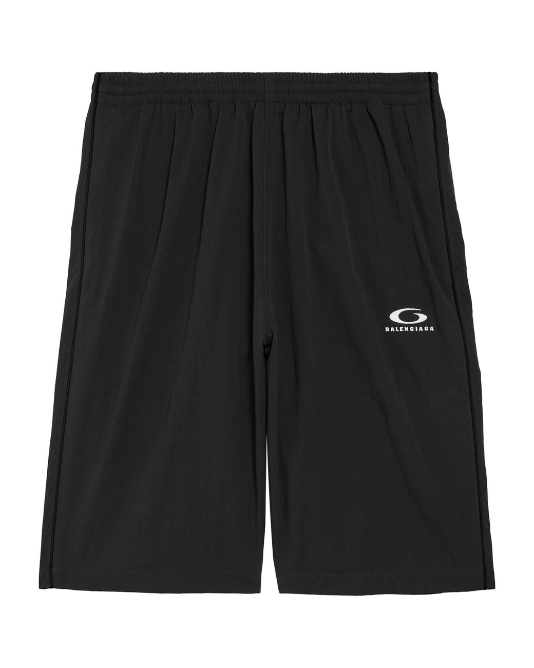 Balenciaga Black Loop Sports Icon Track Shorts for men
