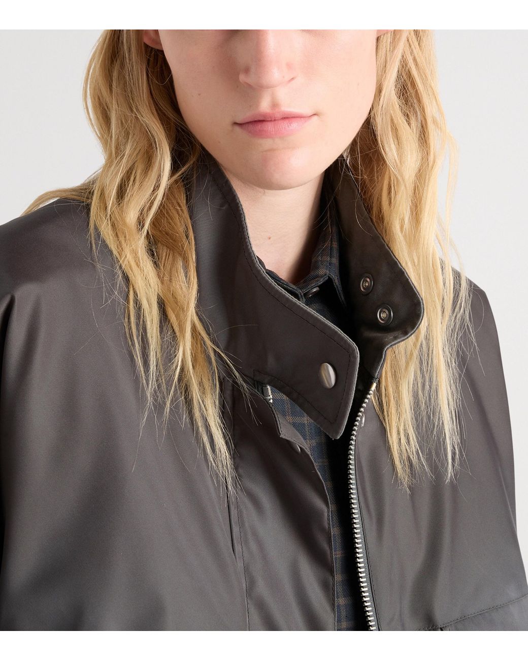 Prada Gray Washed Re-Nylon Jacket