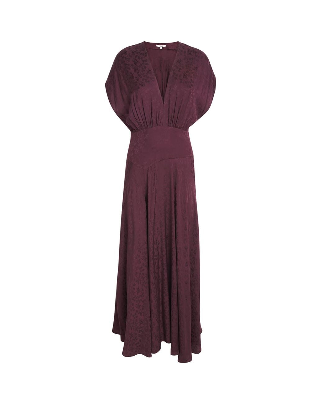 Maje Purple Jacquard Maxi Dress