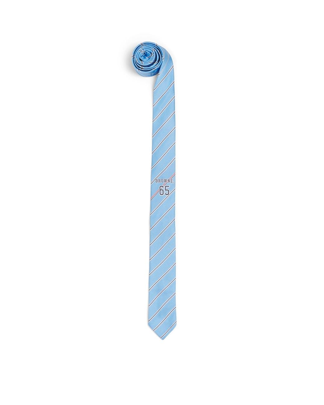 Thom Browne Blue Silk Browne 65 Tie for men