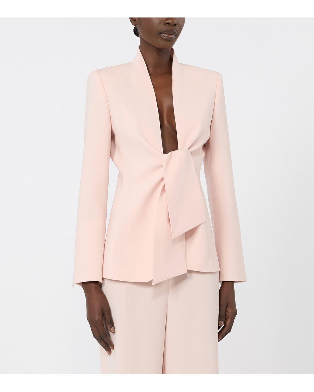 Max Mara Pink Sash-Tie Blazer