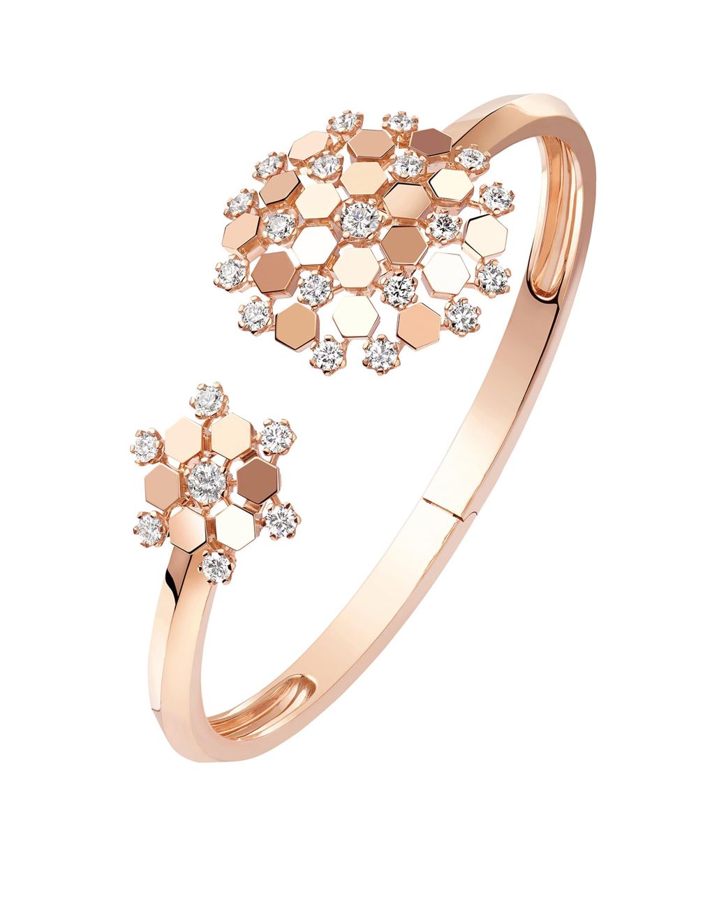 Chaumet White And Diamond Bee De Bangle