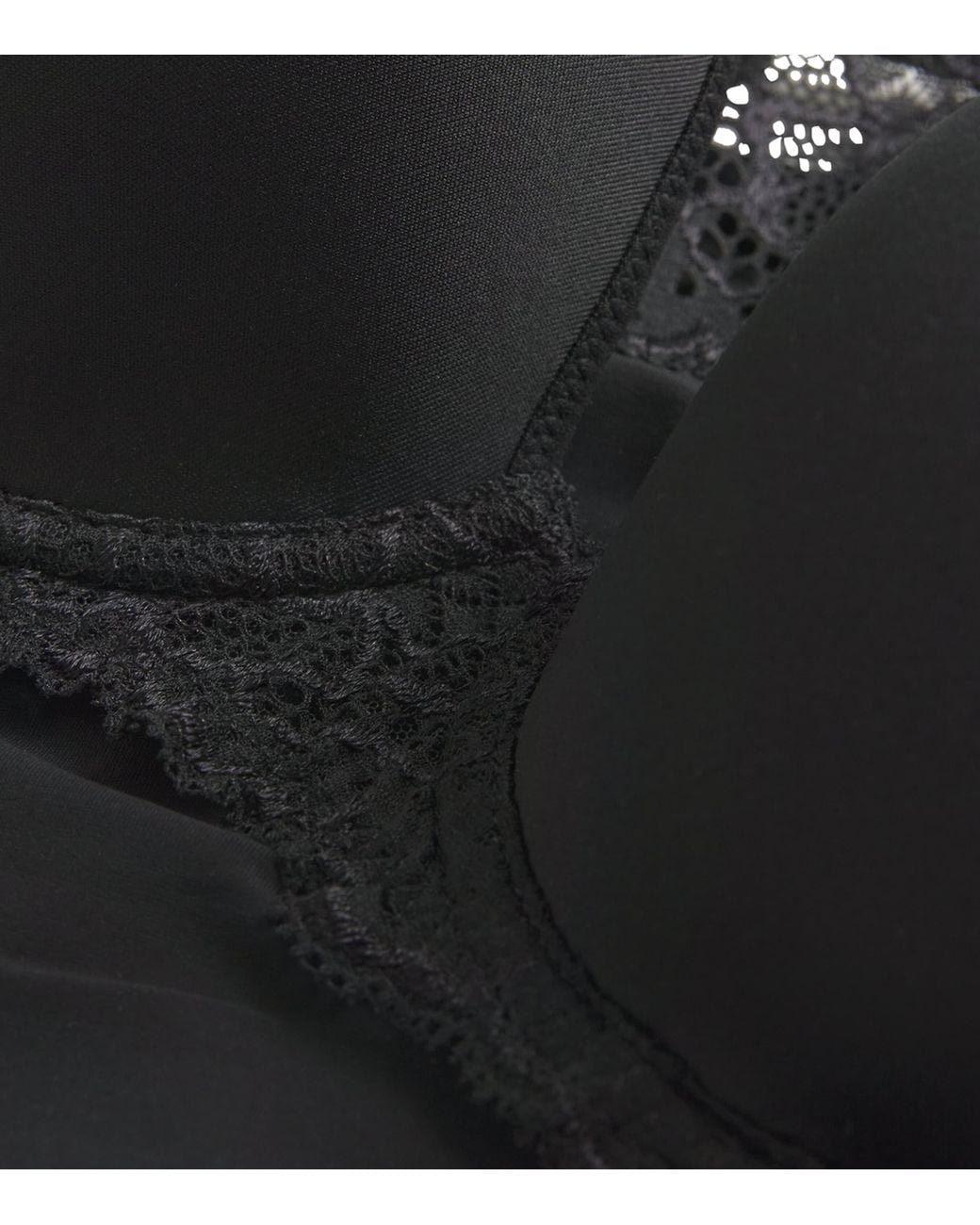 Simone Perele Black Lace Caresse Plunge Bra