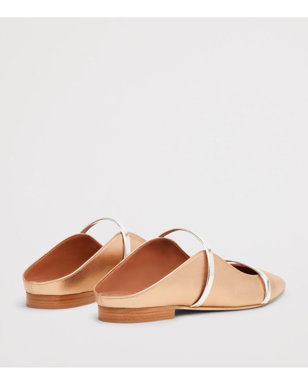 Malone Souliers Brown Metallic Leather Maureen Mules