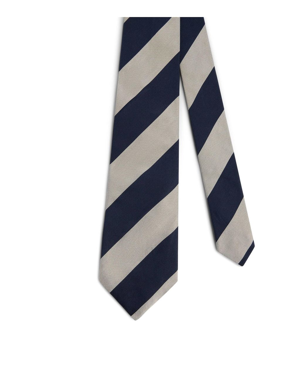 Dunhill Blue Mulberry Silk Stripe Tie for men