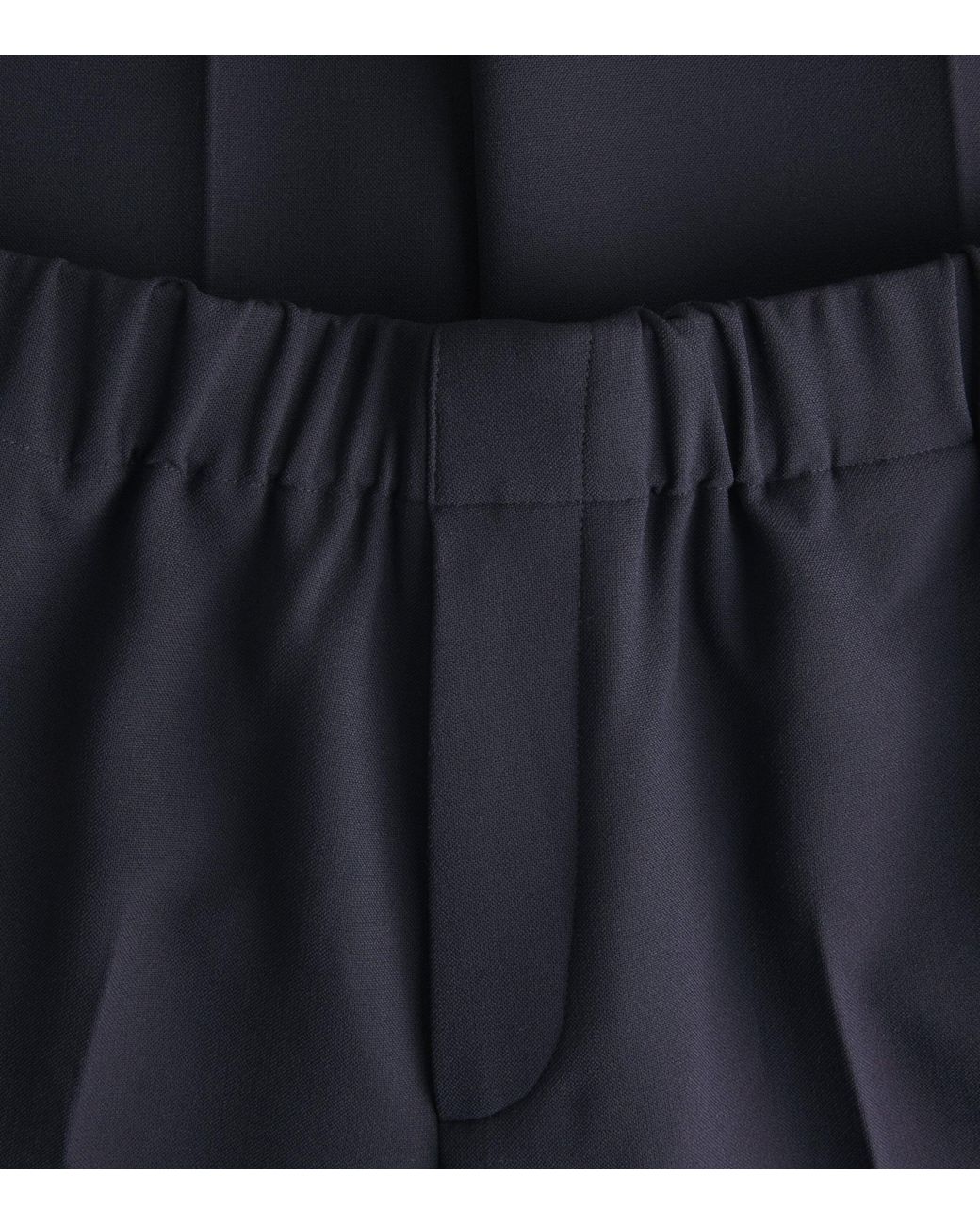 Sandro Blue Jersey Wide-Leg Trousers for men