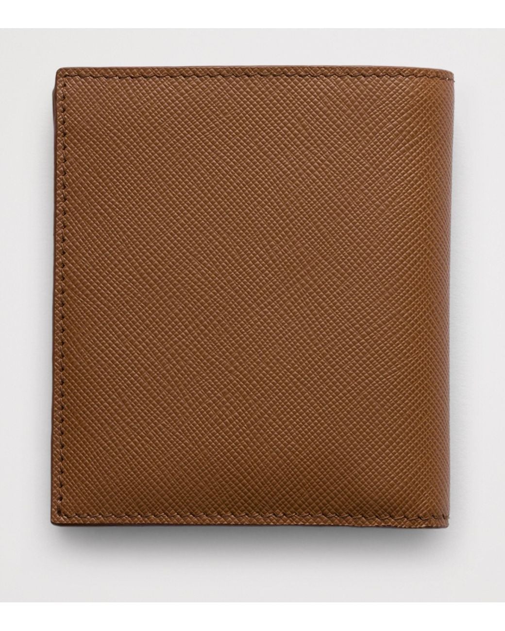 Prada Brown Saffiano Leather Wallet for men