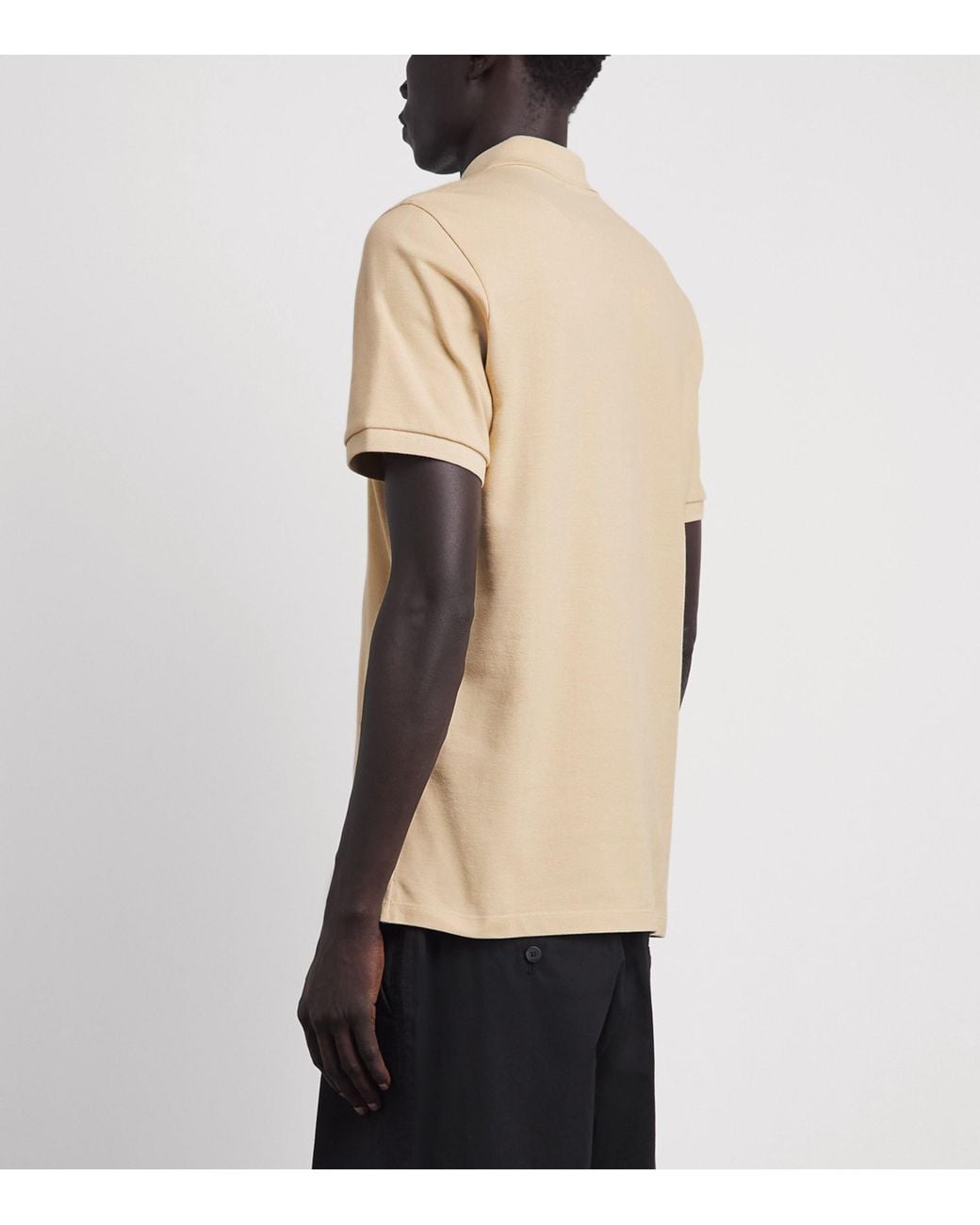 Sandro Natural Cotton 4S Patch Polo Shirt for men
