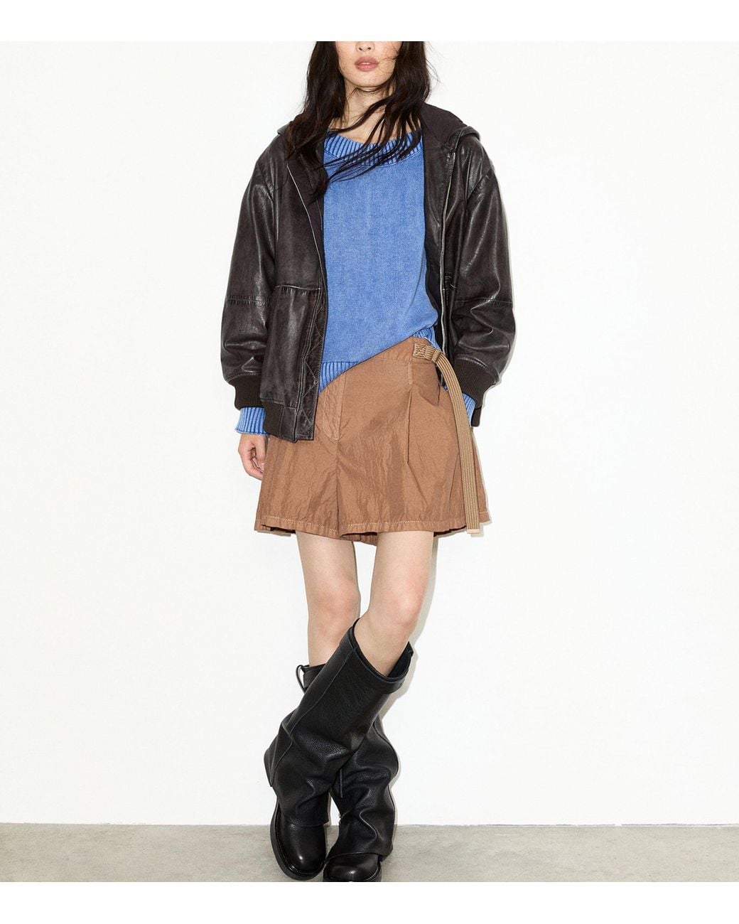 MAX&Co. Natural Bermuda Shorts