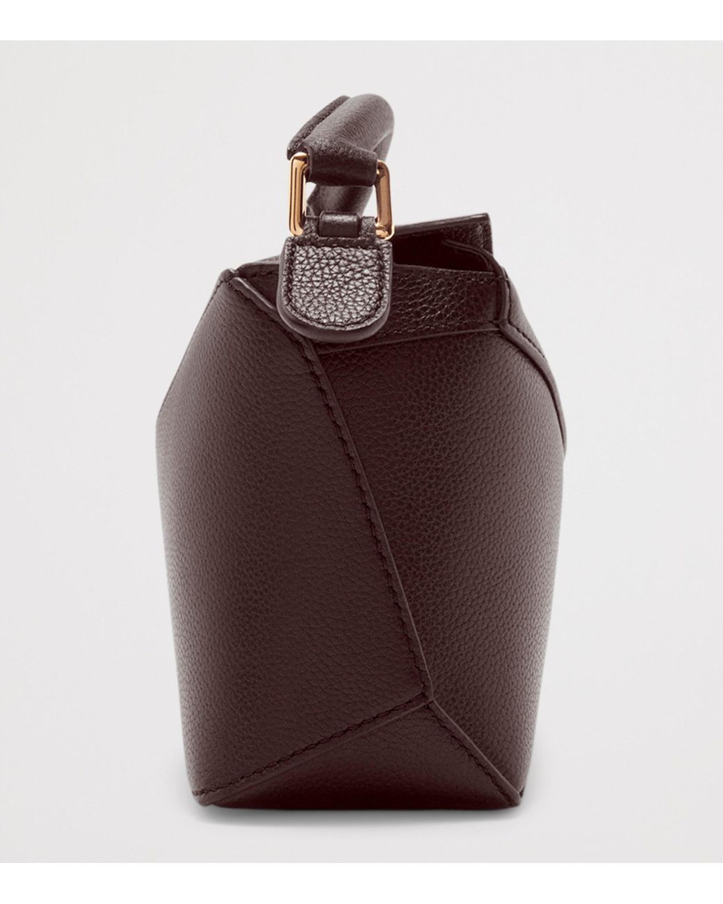 Loewe Brown Mini Leather Puzzle Top-Handle Bag