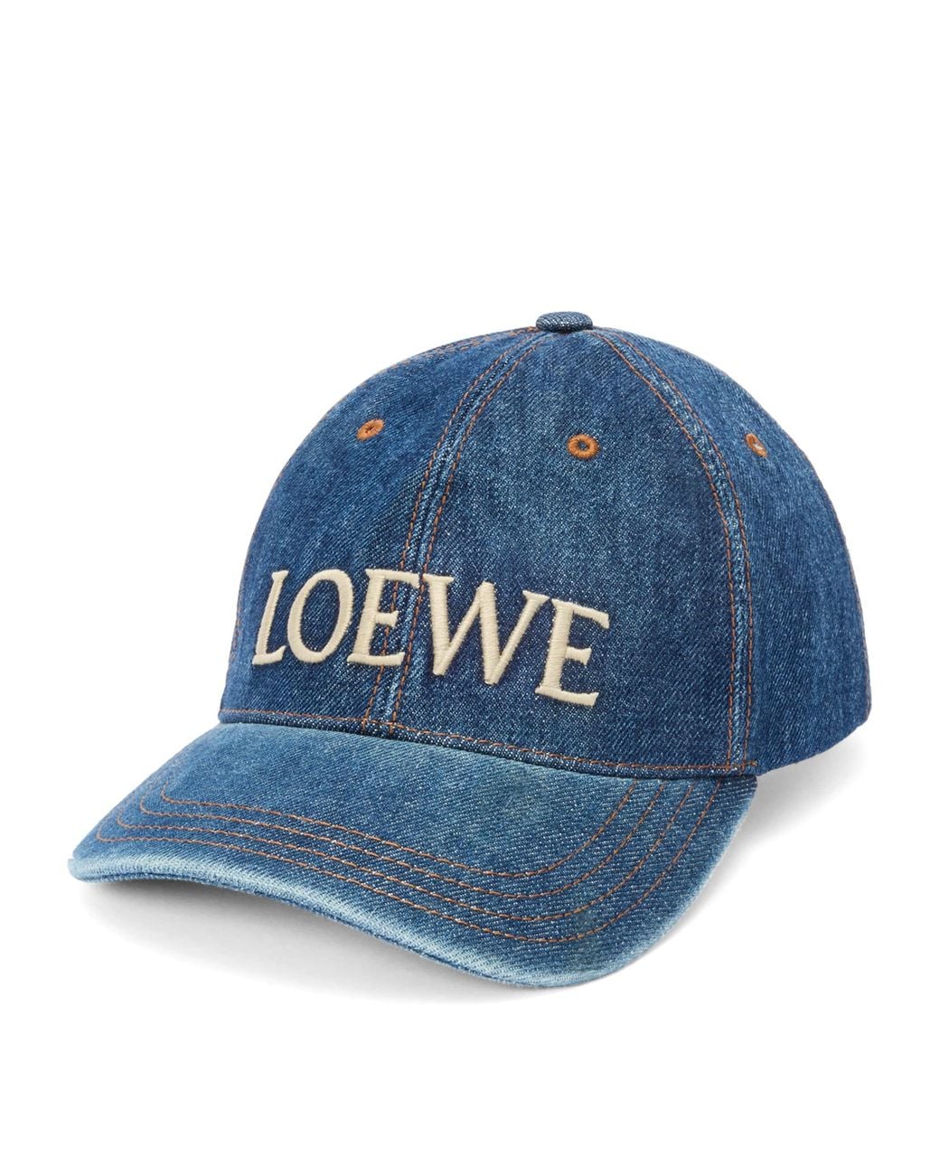 Loewe Blue X Paula's Ibiza Denim Logo Baseball Cap