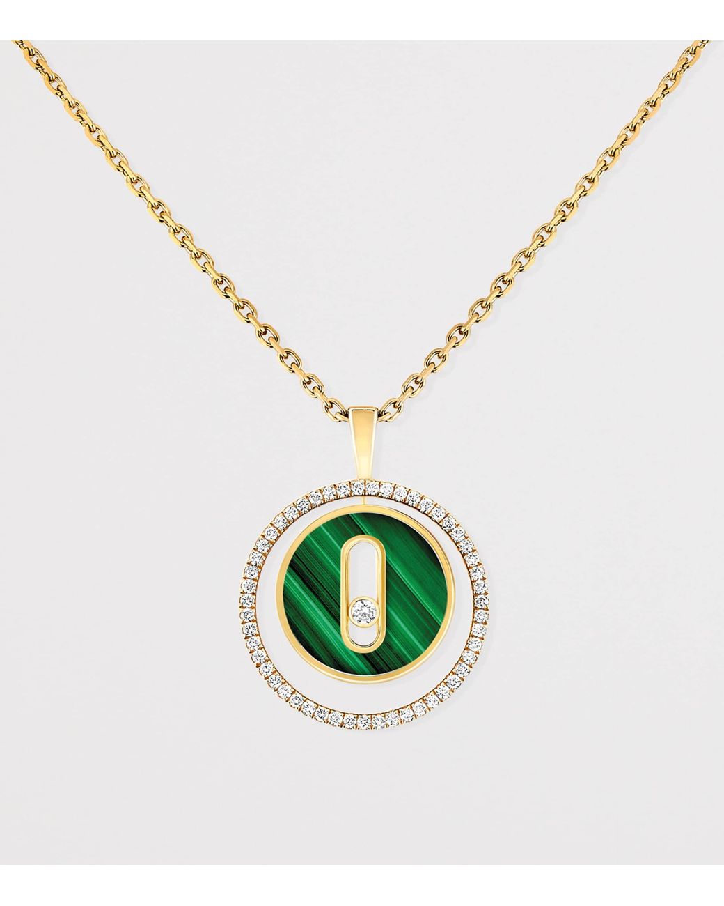 Messika Metallic Lucky Move, Diamond And Malachite Necklace