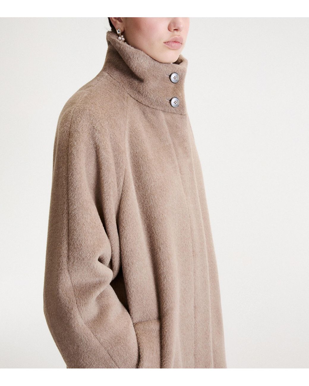 Marella Brown Alpaca-Virgin Wool Coat