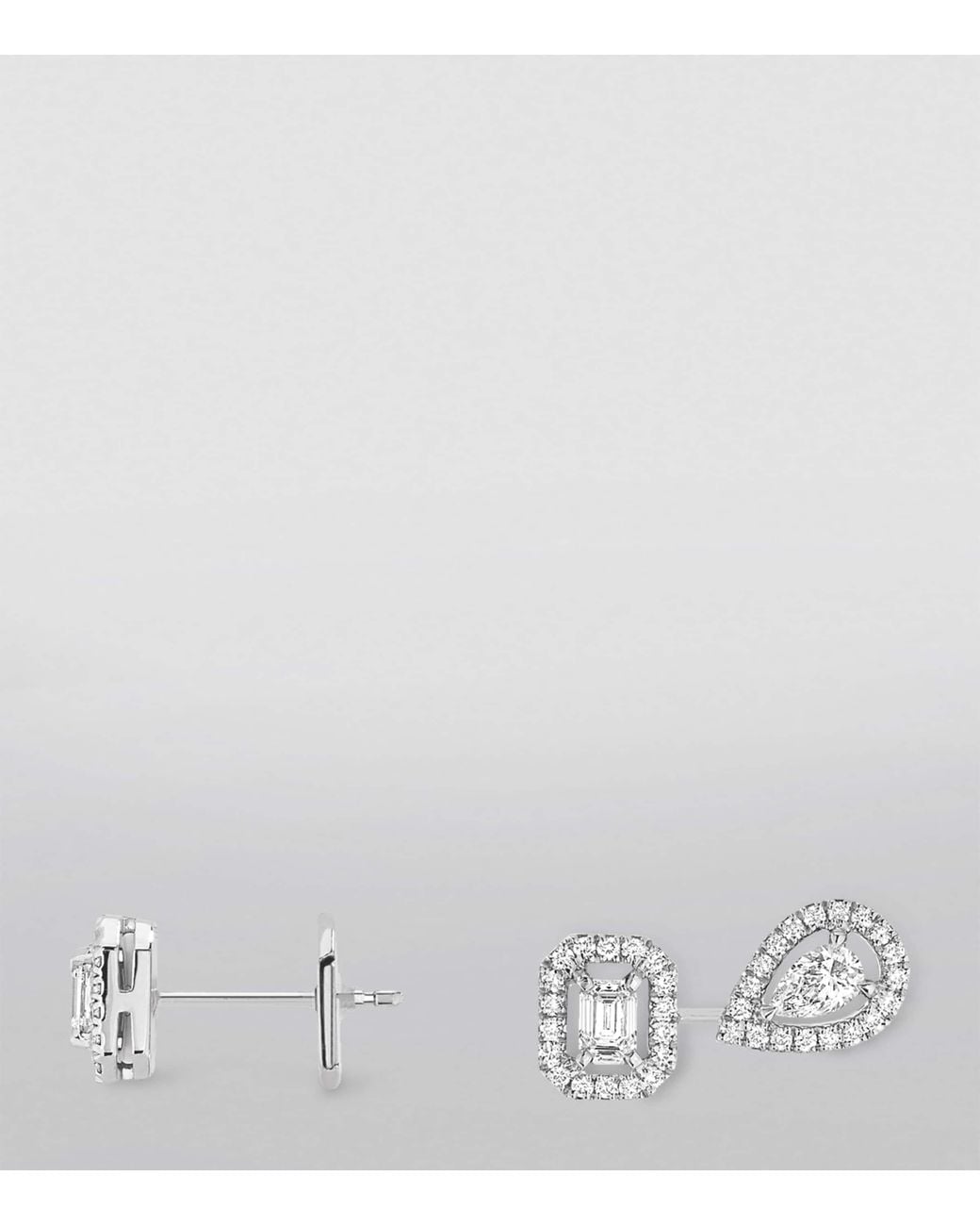 Messika White My Twin And Diamond Earrings