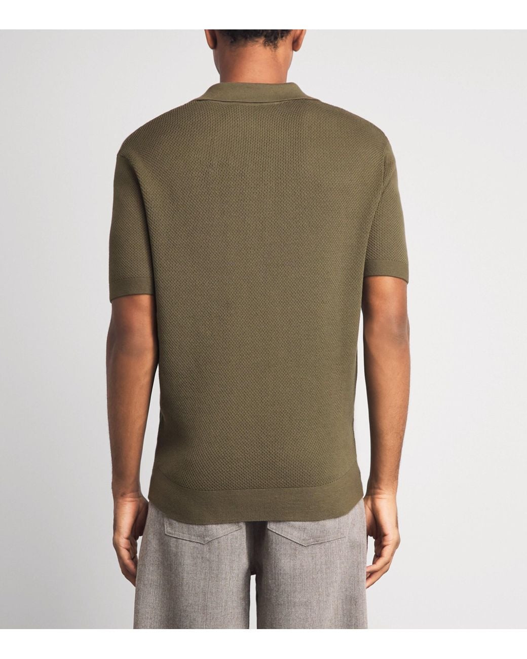 Frescobol Carioca Green Cotton Rino Polo Shirt for men