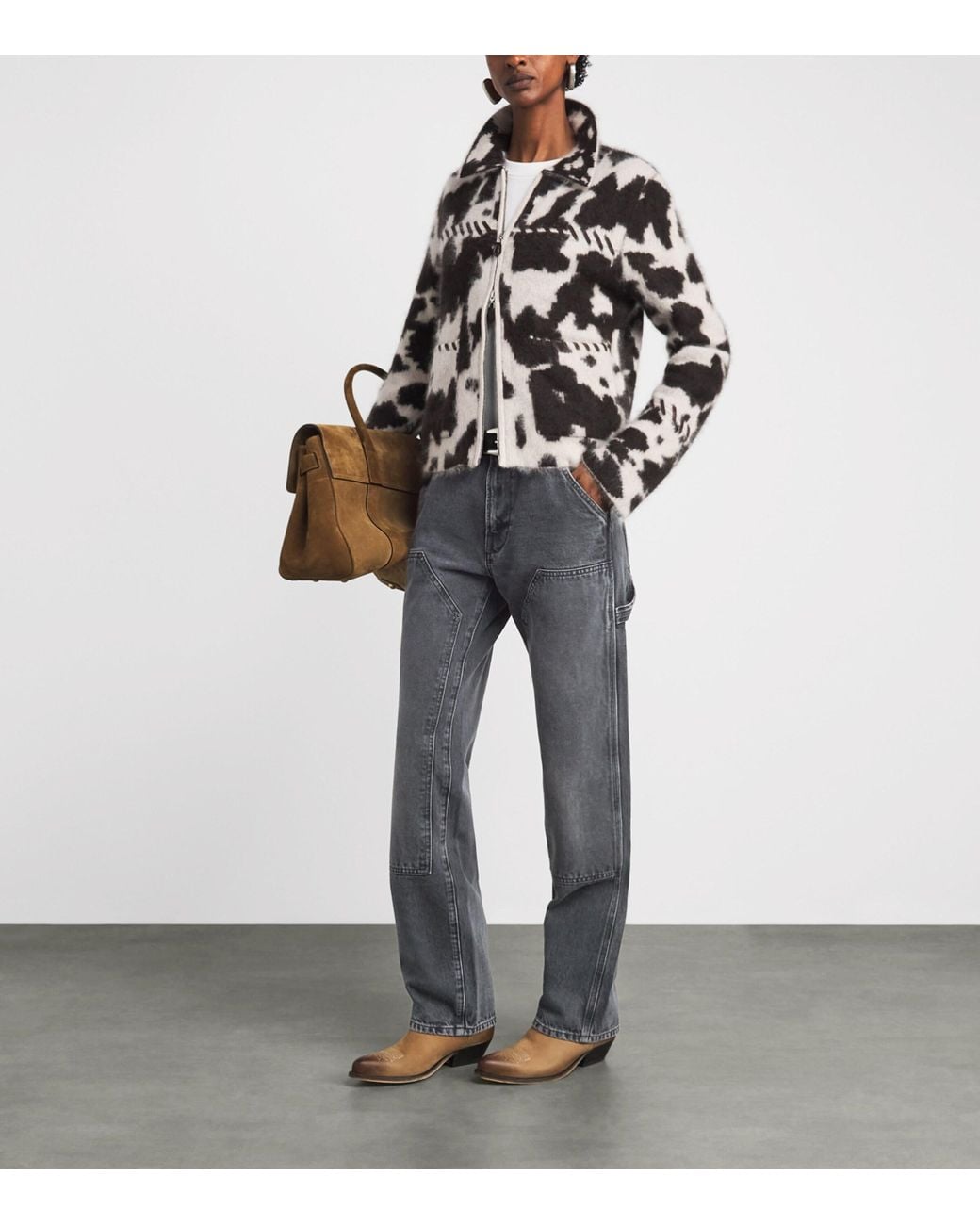 Guest In Residence Gray Workday Wide-Leg Jeans