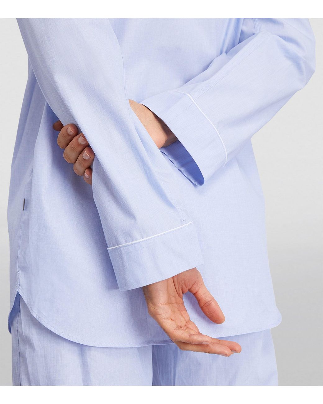 Zimmerli of Switzerland Blue Cotton Pyjama Set for men
