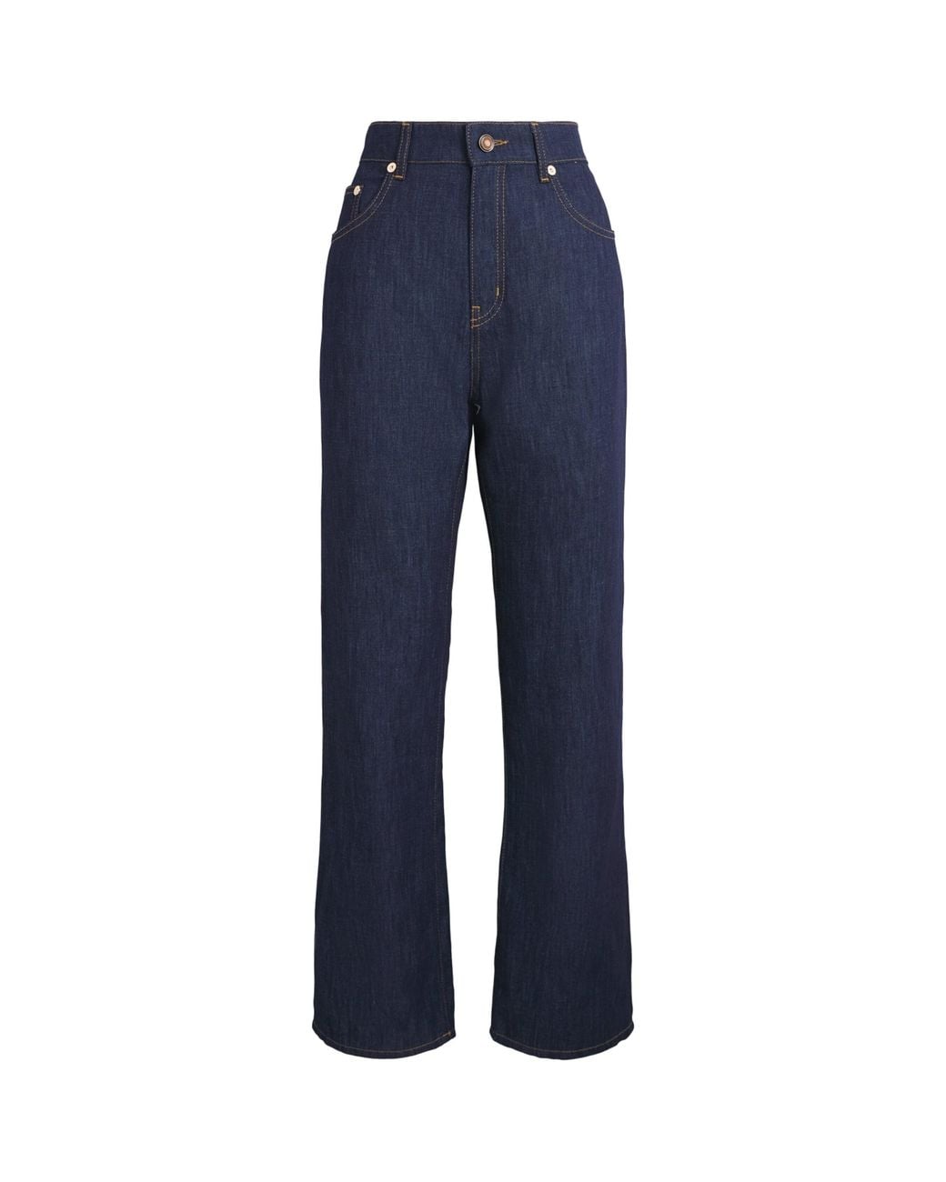 Gabriela Hearst Blue Elara High-Rise Bootcut Jeans