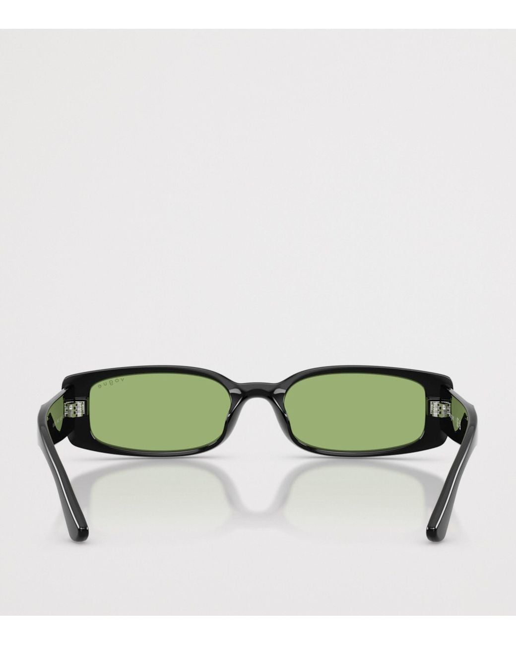 Vogue Green Propionate Rectangular Sunglasses