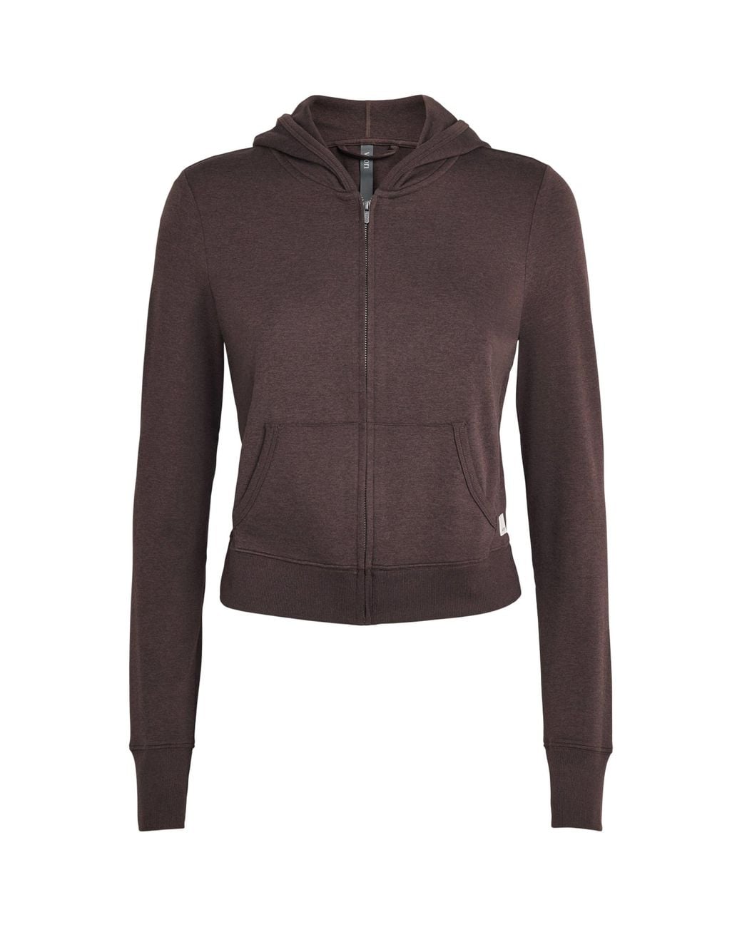 vuori Brown Halo Mini Zip-Up Hoodie