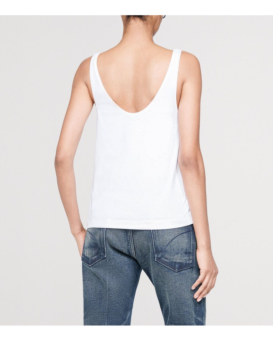 Tom Ford White Stretch-Cotton Tank Top