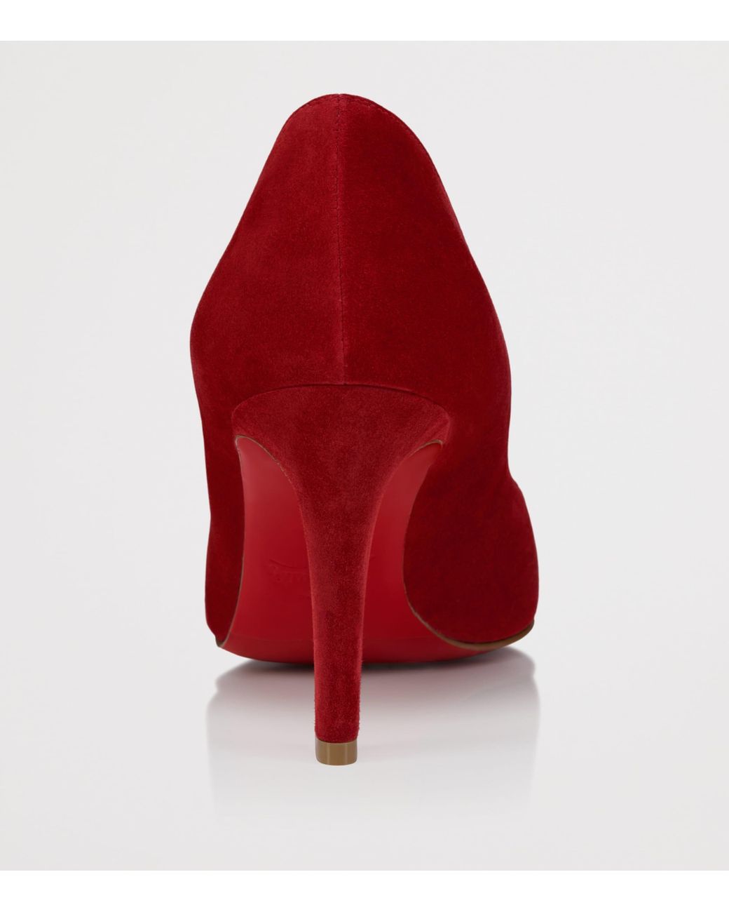 Christian Louboutin Red Fannylove 85 Suede Pumps