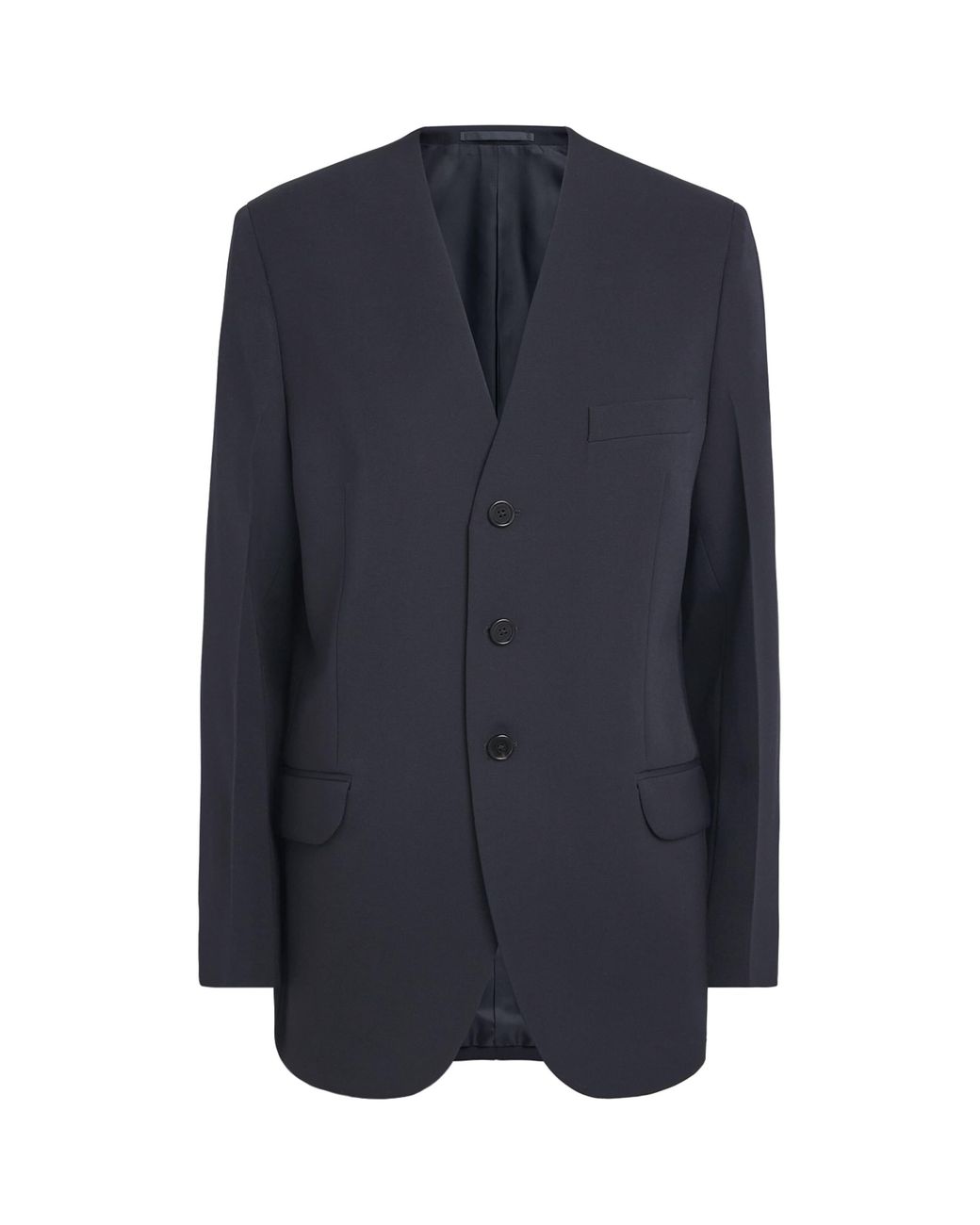 Jil Sander Blue Wool Gabardine Blazer