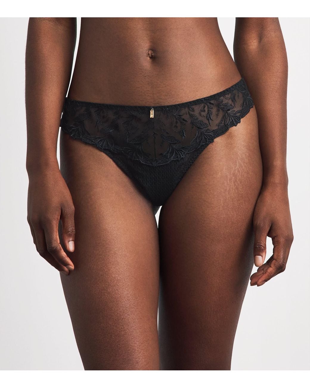 Aubade Black Lace Hidden Treasure Tanga