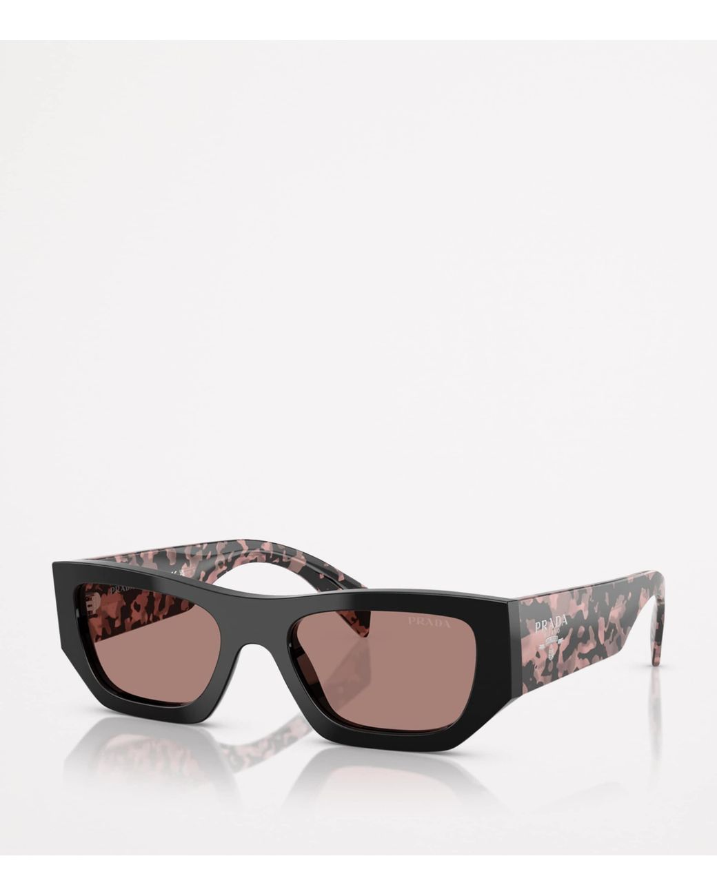 Prada Brown Acetate Pr A01S Sunglasses