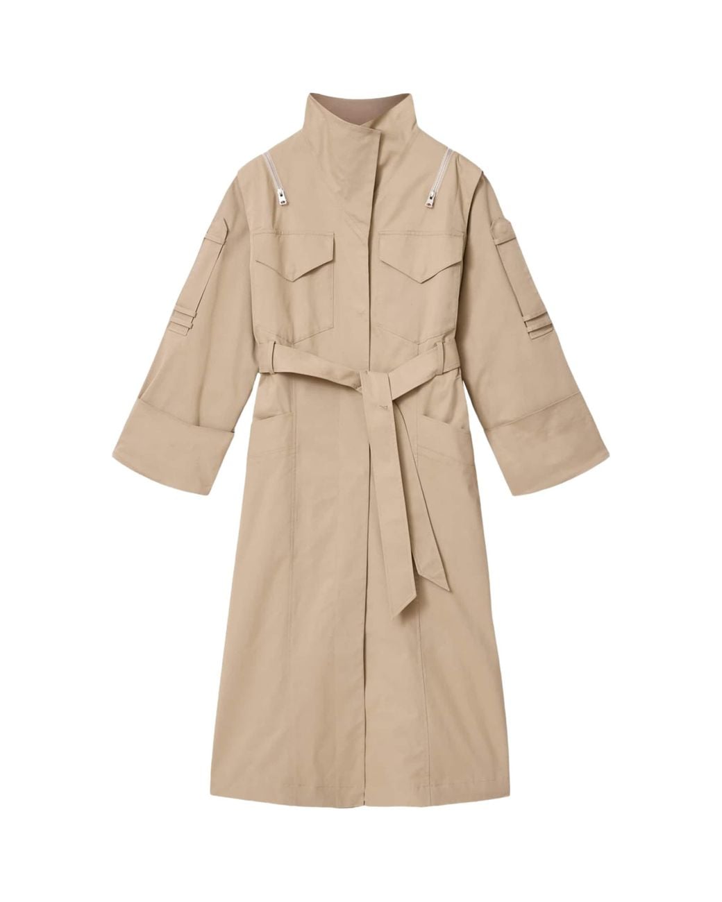 AllSaints Natural Clayton Trench Coat