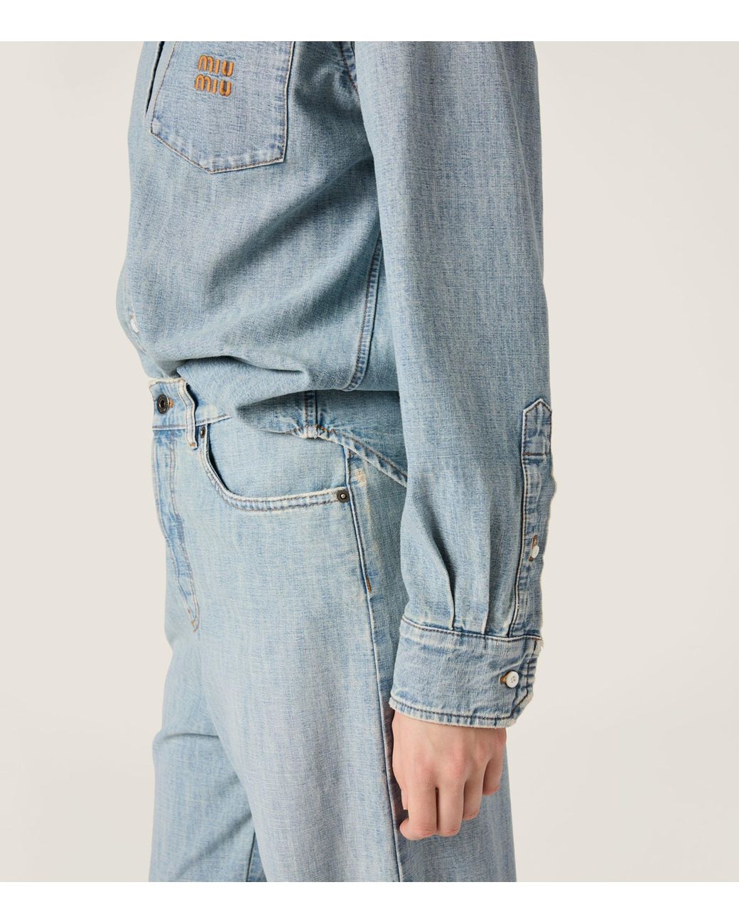 Miu Miu Blue Chambray Shirt