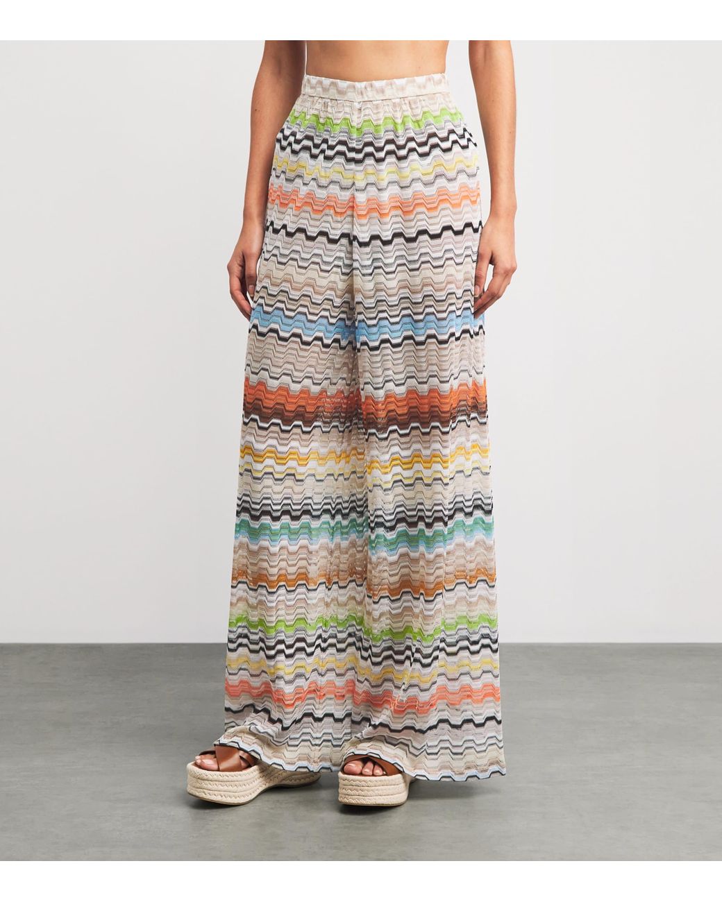 Missoni Multicolor Zigzag Wide-Leg Trousers
