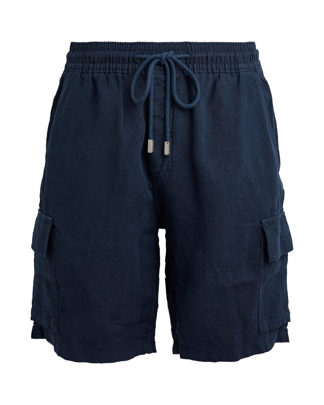 Vilebrequin Blue Linen Baie Shorts for men