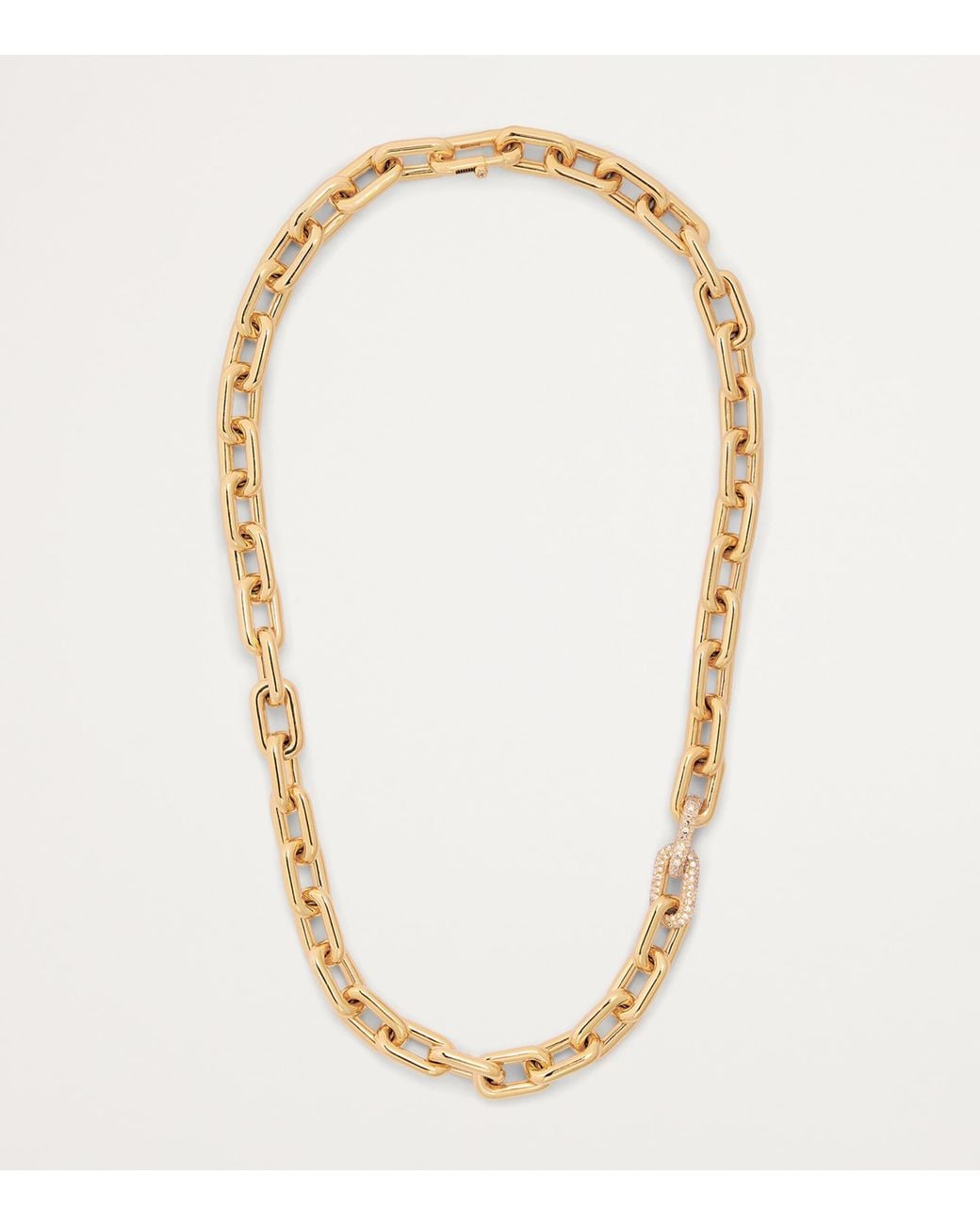 SHAY Metallic And Diamond Double Cable-Link Necklace