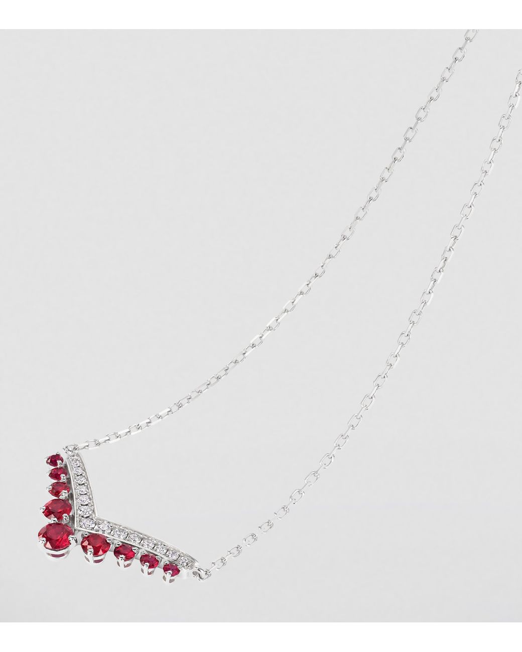 Chaumet Pink Ruby And Diamond Joséphine Aigrette Pendant Necklace