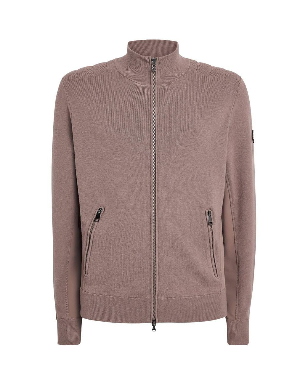 Bogner Brown Zip-Up Mark Sweatshirt for men