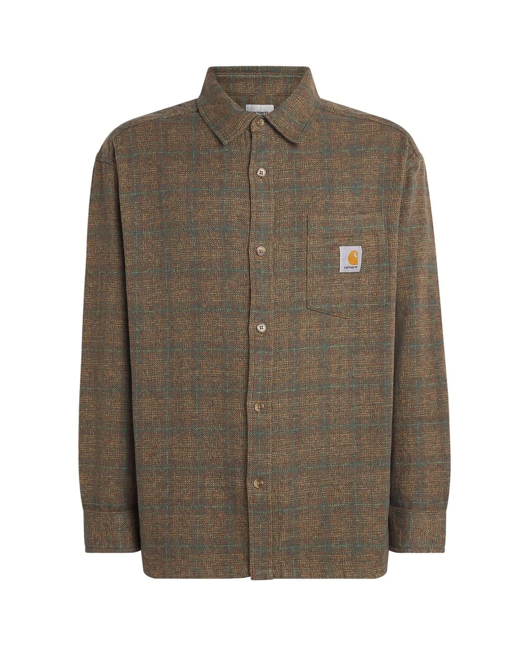 Carhartt Green Cotton Check Bagley Shirt for men