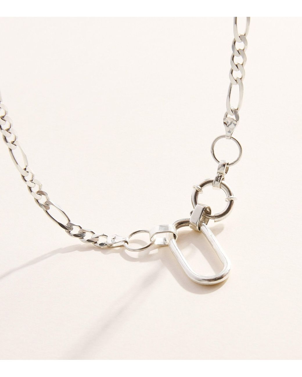 FYR Natural Sterling Anchor Lock Necklace for men