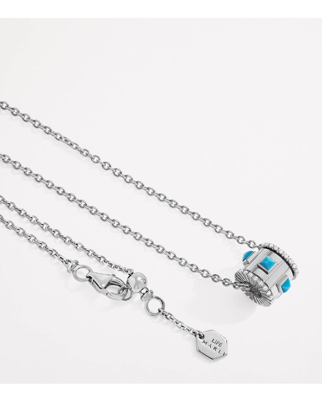 Marli New York White Diamond And Life Necklace