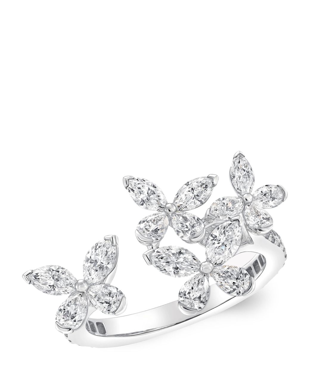 Graff White And Diamond Butterfly Ring