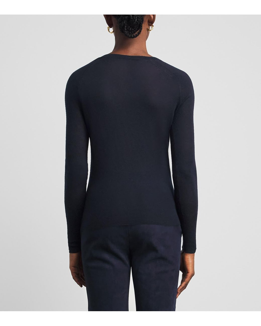 Joseph Blue Cashmere Cashair Cetus Sweater