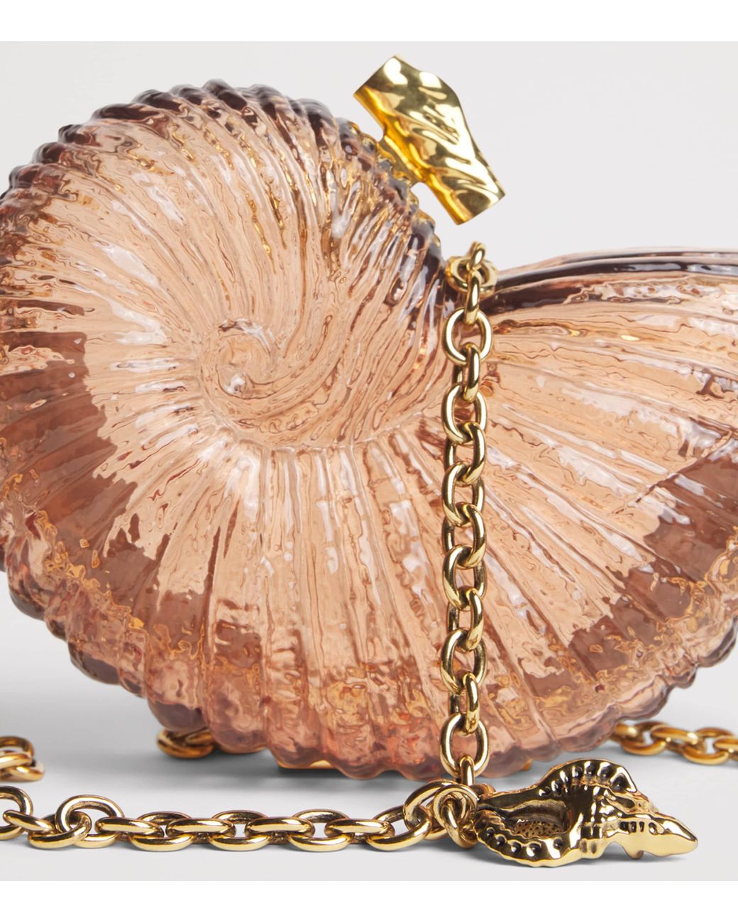 Chloé Brown Sea Treasures Minaudière Shell Bag
