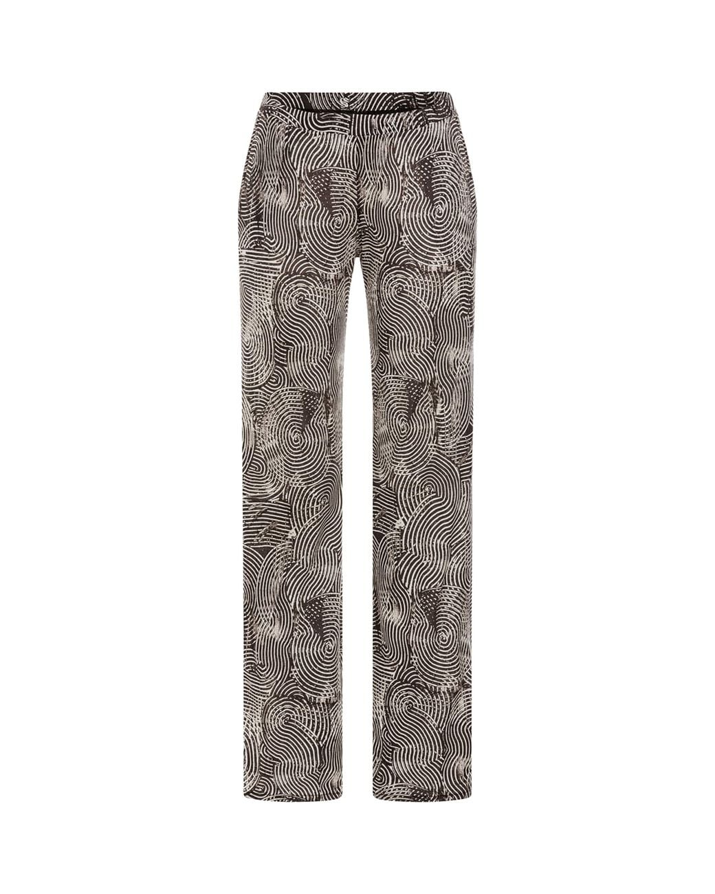 Hanro Gray Printed Tania Trousers