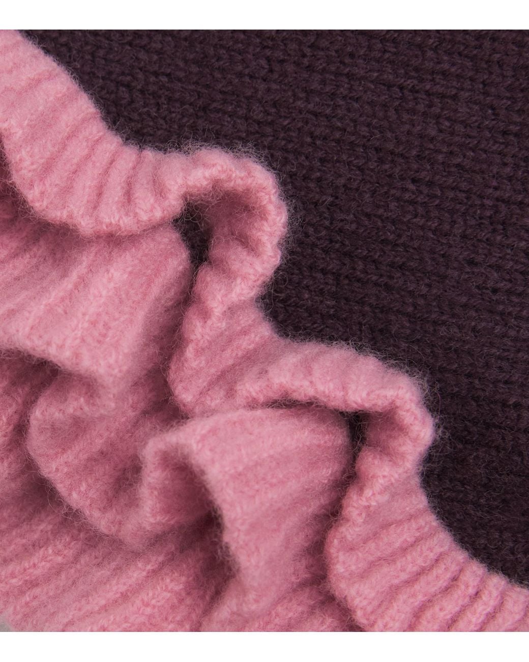 TBCo Purple Merino Wool Triangle Scarf