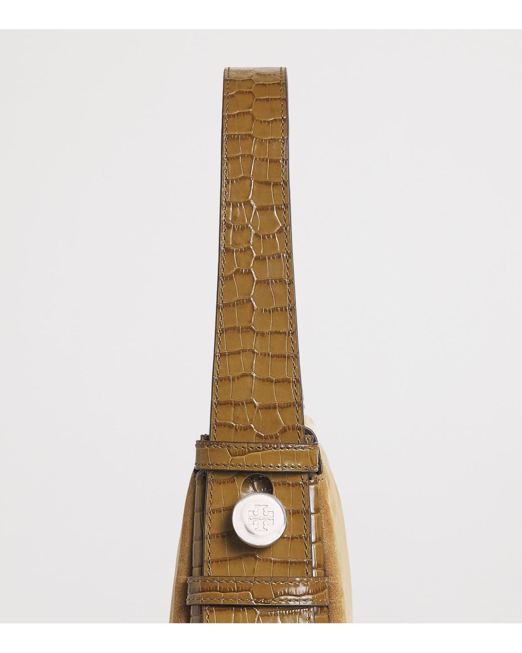 Tory Burch Natural Suede Romy Shoulder Bag