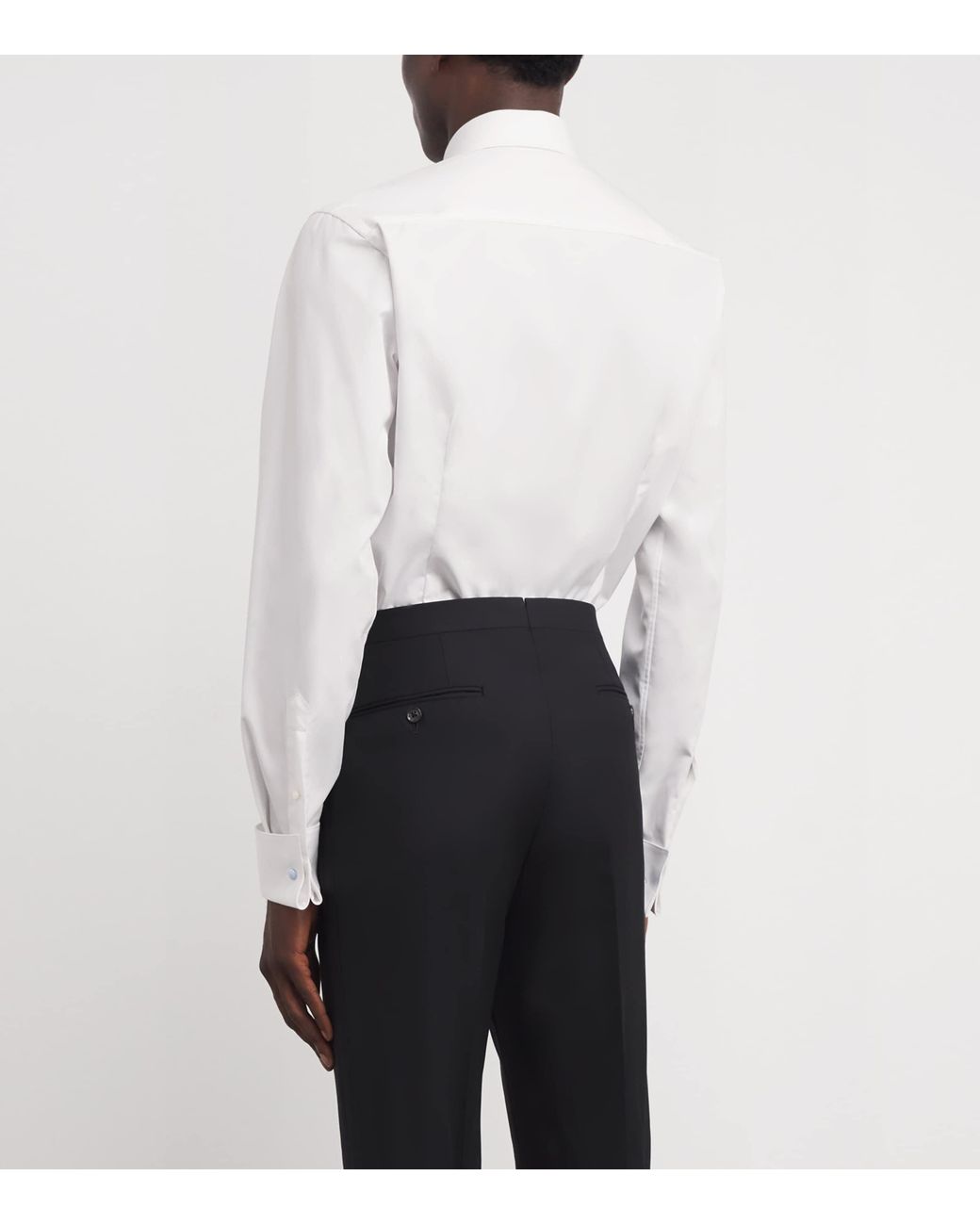 Eton of Sweden White Pique-Front Slim-Fit Shirt for men