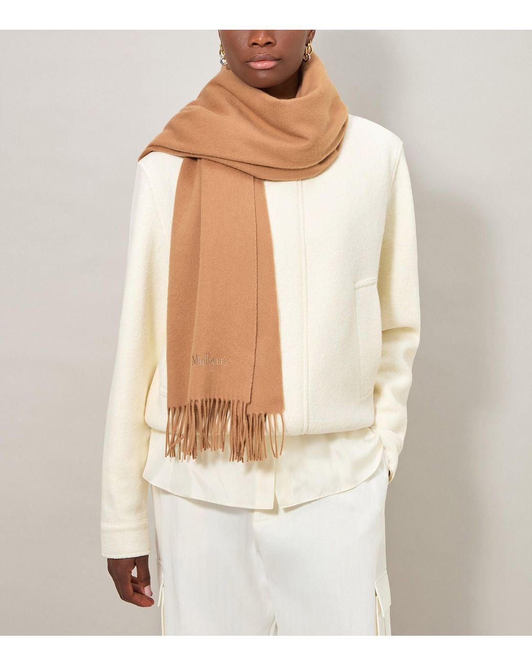 Mulberry Natural Merino Wool Scarf